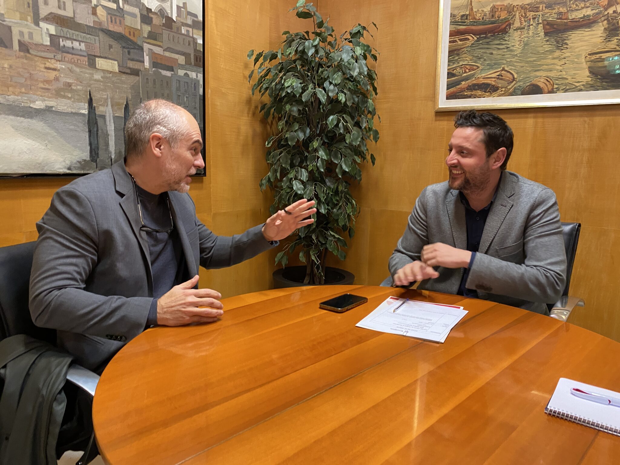 Reunión de trabajo con el alcalde del ayuntamiento de Tarragona - COMT