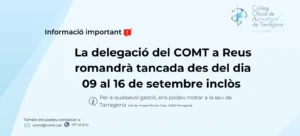 DESTACADA tancament delegacio reus temporal