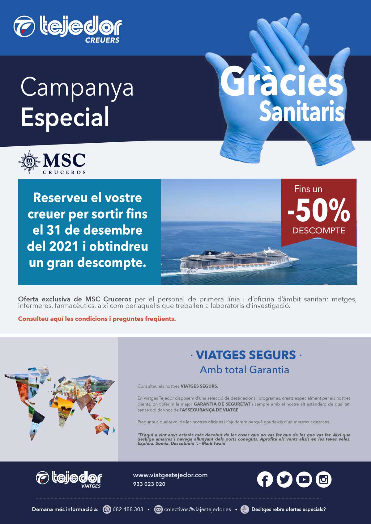 Oferta COMT MSC Cruceros 2021