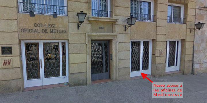 Puerta acceso Medicorasse en Tarragona